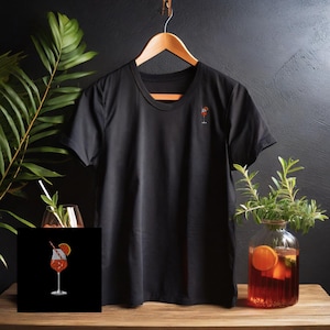 Aperol Spritz Embroidered  T-Shirt