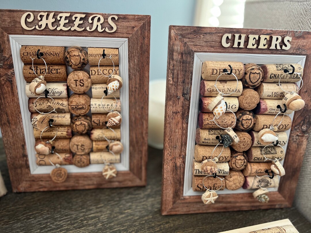 Wine Charm Display Frame Etsy