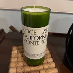 Ridge Montibello Wine Bottle Candle