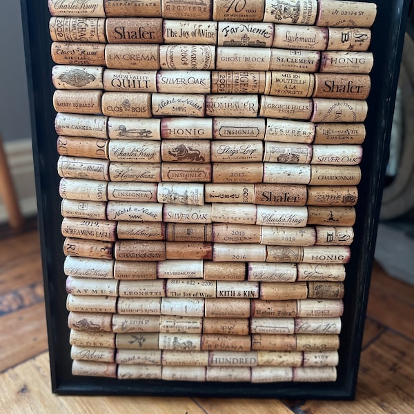 Wine Cork Bulletin Board