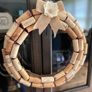 Wine Cork Wreath