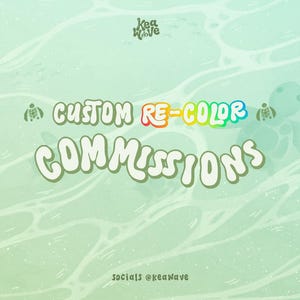 CUSTOM RECOLOR COMMISSIONS • re-color emotes & badges • kawaii, cozy, emojis, cartoon, animals, discord, twitch, youtube, kick • keawave