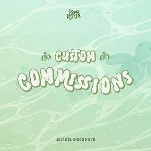 CUSTOM COMMISSIONS • emotes & badges • kawaii, cozy, chill, emojis, cartoon, animals, discord, twitch, youtube, kick • keawave