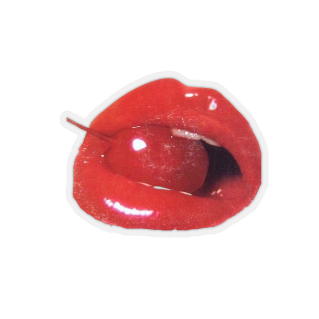 Juicy Kiss Lips Sticker Etsy Australia