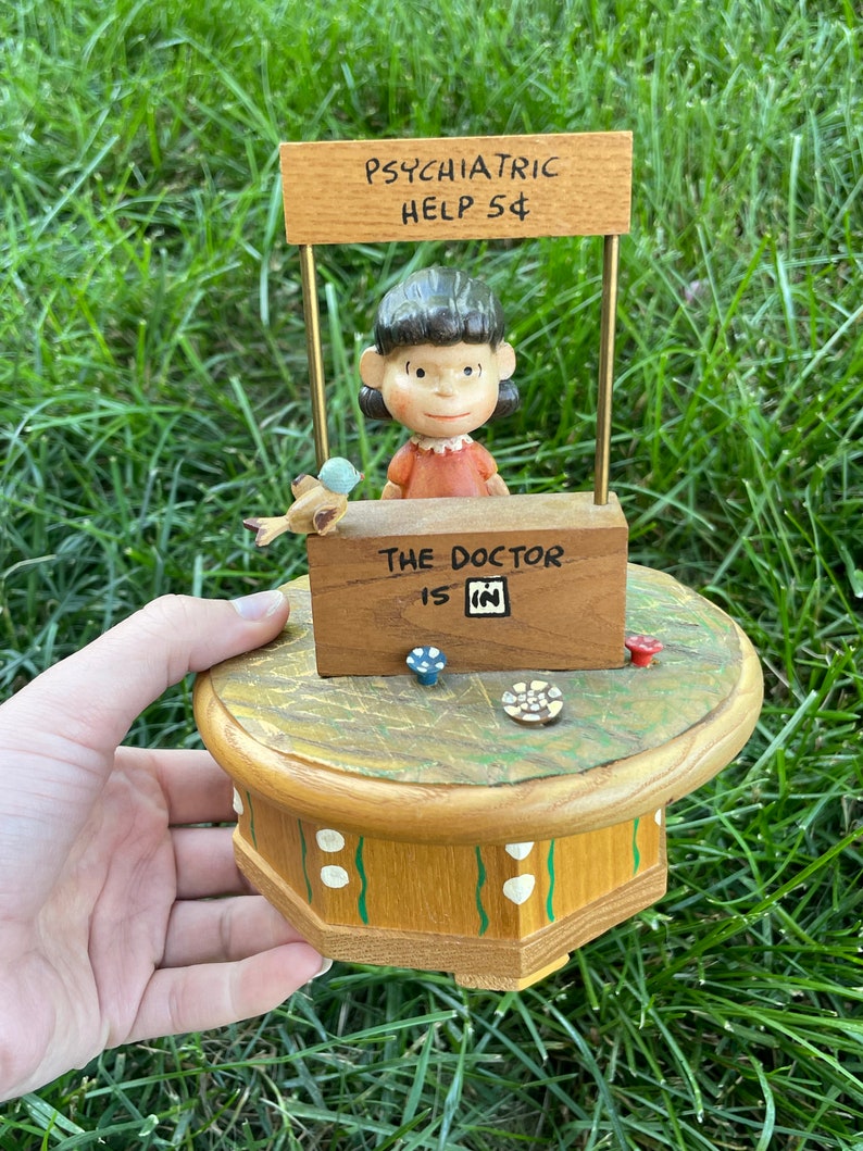 Thorens 1968 Peanuts lucy Music Box Etsy