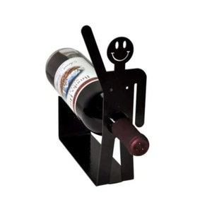 Happy Man Wine Bottle Holder, Funny Wine Rack, Single Wine Storage, home decoration gift, Wine Enthusiast Decorative