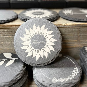 State Inspired Slate Coasters