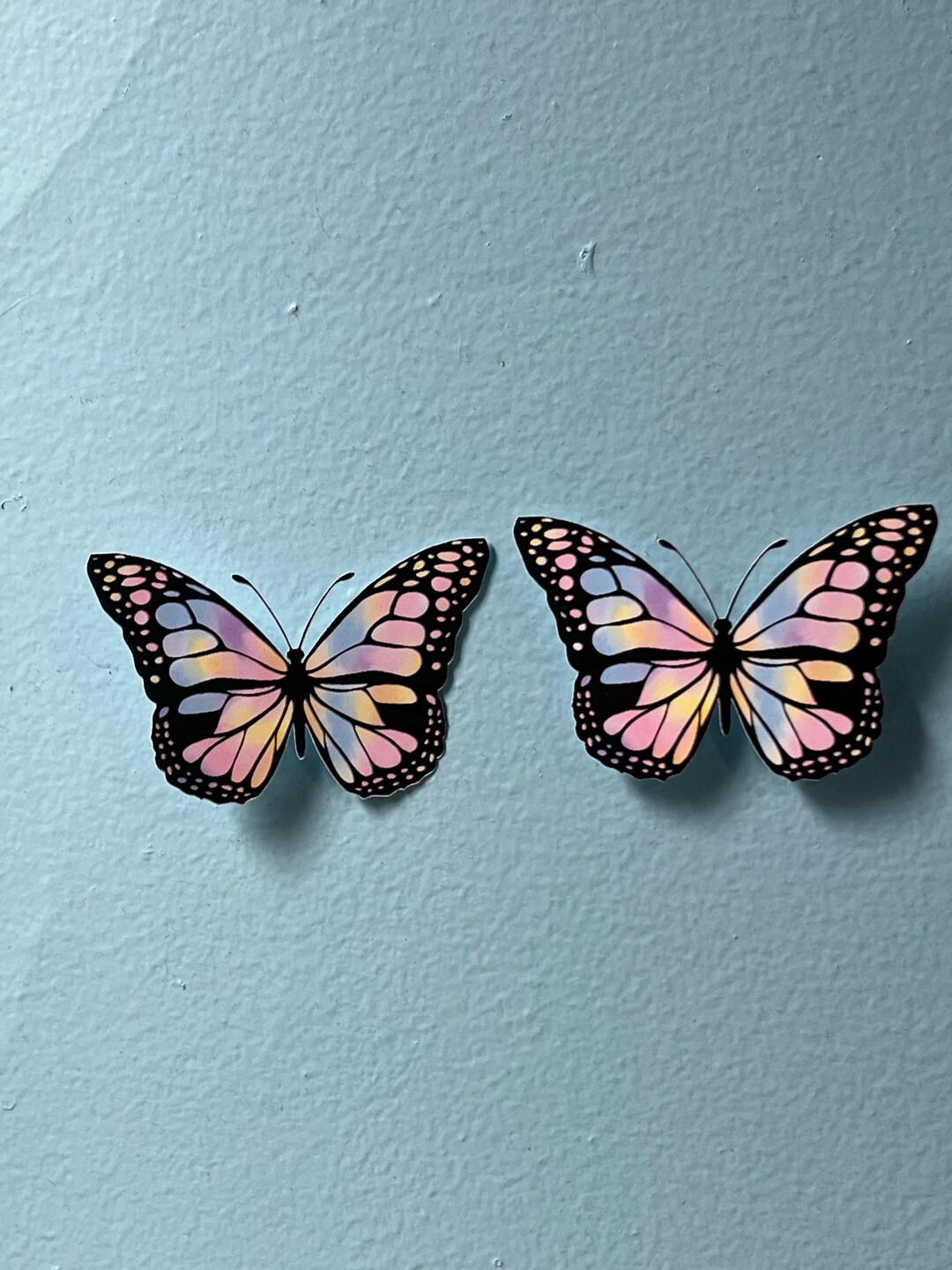 rainbow-butterfly-sticker-weatherproof-matte-etsy