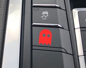 Car blank button stickers | Pacman Ghost | car stickers