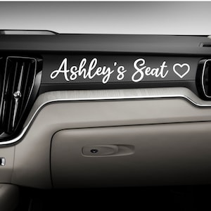 Badass girlfriend seat car decal / car door sticker / macbook / car window  / bumper sticker