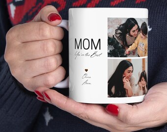 Custom Mug for Mom - Personalized Picture Collage, Unique Mother's Day Gift, Special Mom Present, Gift for grandma, photo Collage.