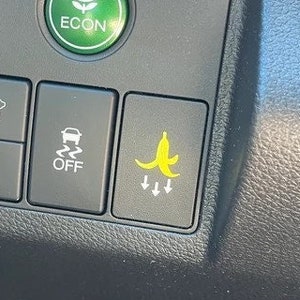 Pack of 2 | Banana | car stickers |Car blank button stickers