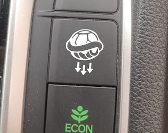 Pack of 2 | Shell drop |Car blank button stickers| car stickers