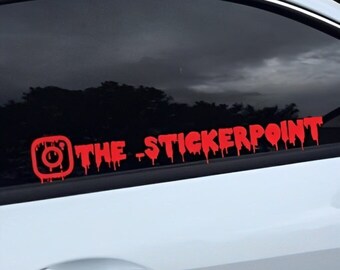 Pack of 2 | Drip Instagram decal | car decal
