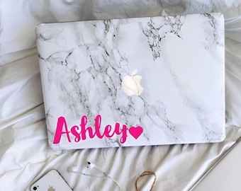 Custom Name heart Decal | Laptop decal | Personalized Name Decal | Vinyl Decals | Water Bottle Decals | Tumblr | Custom decal
