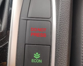 Pack of 2 | Do not Press | car stickers | Car blank button stickers