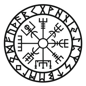 Viking compass decal | Car Decal |  | Laptop Stickers