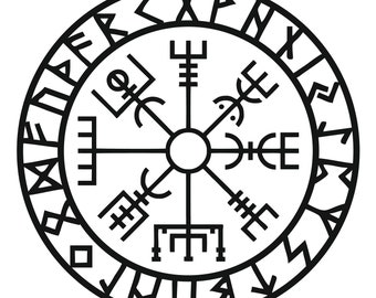 Viking compass decal | Car Decal |  | Laptop Stickers