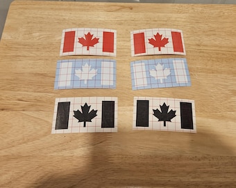 2x Candian flag decal Canda flag sticker for car laptop