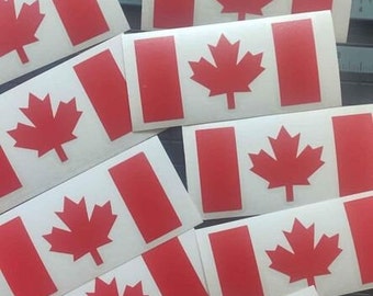 Pack of 5 Canadian flag decal | car decal