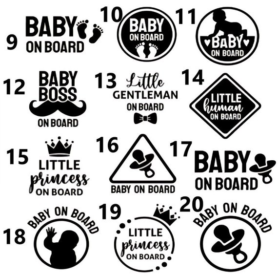 BABY ON BOARD STICKER DECAL MADE IN USA 5.8 X 5.8 Inches Buy 2 - Foto 6