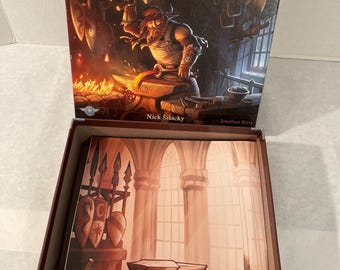 Juego de mesa King's Forge / Juego de estrategia de creación de dados de fantasía, un hallazgo excepcional para familias y coleccionistas / Juego de dados de cartas coleccionables - Game Salute