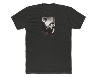 Beatles Unisex Cotton Crew T-Shirt - George Harrison und John Lennon Shirt, Musik Band T-Shirt, Retro Grafik T-Shirt, Vintage Rock Shirt, Musikliebhaber