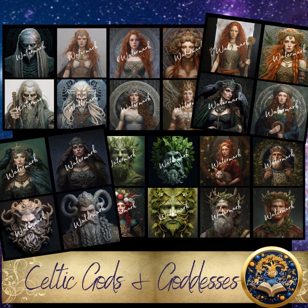 Celtic Gods Celtic Goddesses Celtic Mythology for Social Media Instant Download The Morrigan Brigid Ostara Nuada Lugh Brigantia Meabh