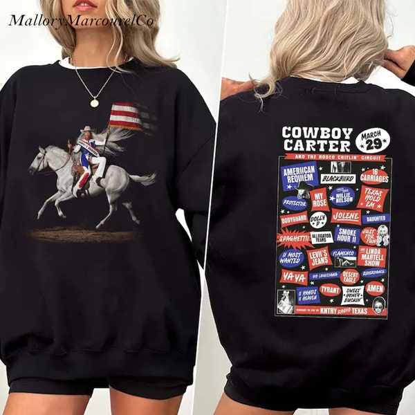 Cowboy Carter Sweatshirt, Beyonncee Shirt, Beyhive Exclusive Shirt, Cowboy Carter Tee, Beyyoncé Shirt, Gift for Her, Trending Music Shirt