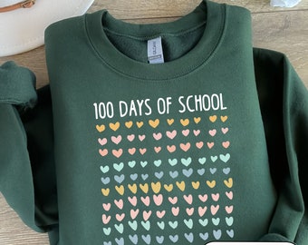 100 Days Of School Shirt, 100th Day Of School, 100 Days Of Hearts Shirt, Hearts 100th Day, 100 Hearts Shirt, Celebrate 100th Day Shirt