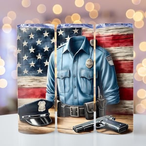 Police Officer Equipment PNG, Police Tumbler Wrap, Police Gear Sublimation, 20oz skinny tumbler wrap, Tumbler wrap for sublimation, PNG File