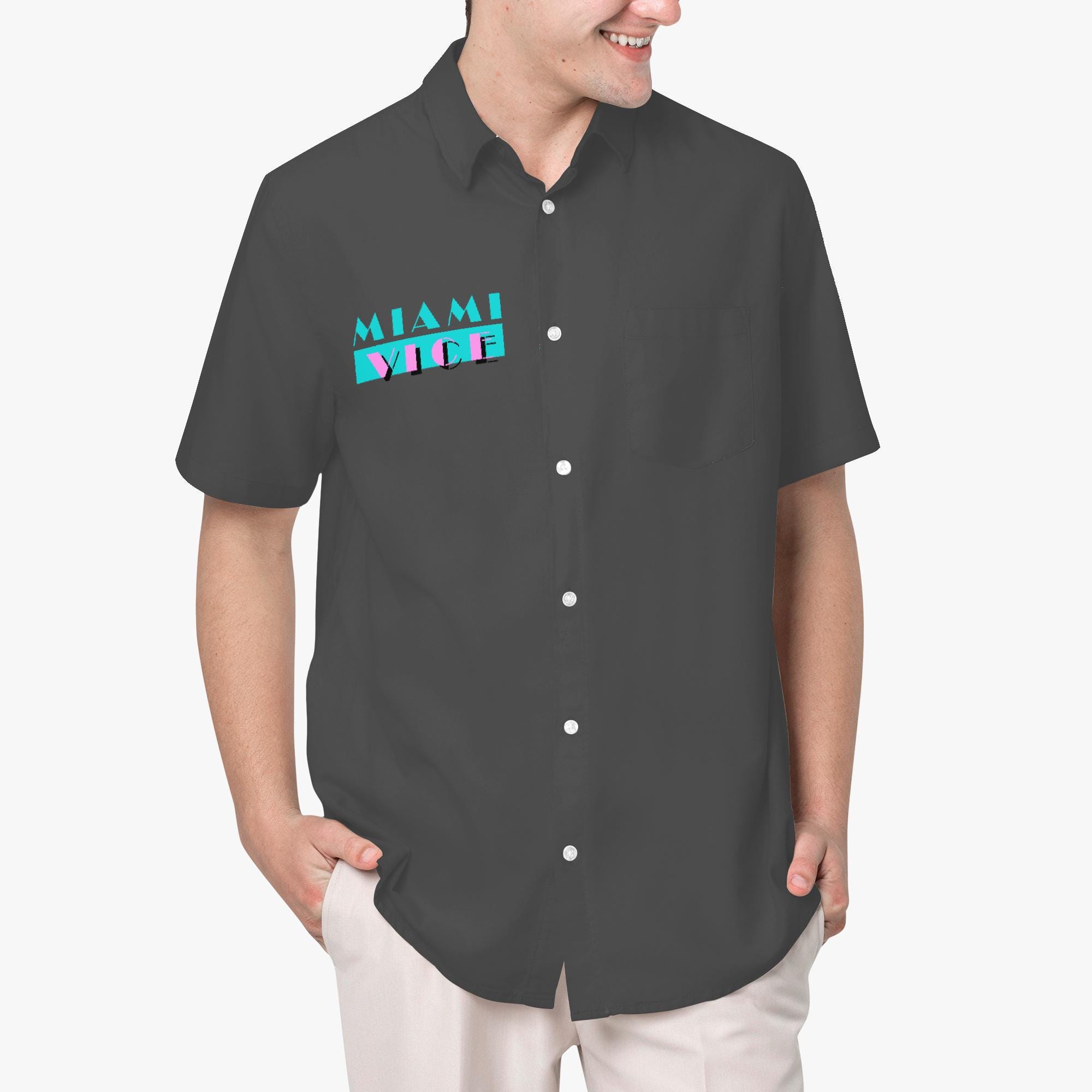 miami vice dress shirt Where can I buy this Pink Henley Shirt? : r/MiamiVice