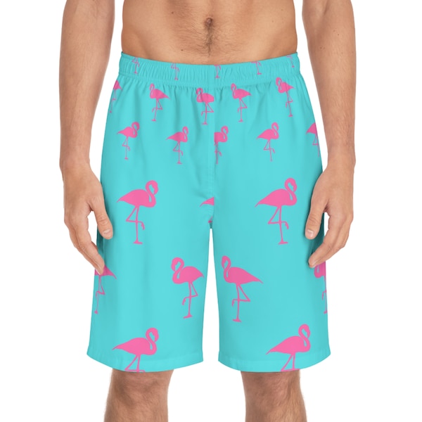 Men Flamingo Shorts - Etsy