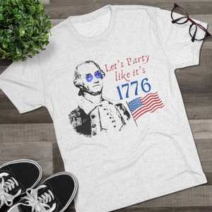 4th of July Tee Shirt Let&#39;s Party (2 Colors)