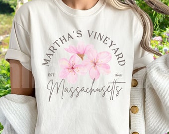 Martha's Vineyard Shirt Old Money Shirt Ocean Inspired Style Massachusetts Shirt Coastal Grandma Aesthetic Preppy Clothes
