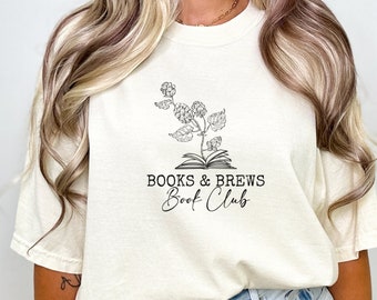 B&B Book Club TShirt for the AZ Book Club - See listing photos for color options available from Comfort Colors® Dark Print