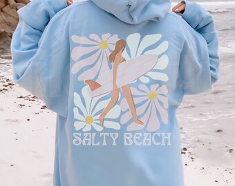 Ocean Beach Hoodie Beachy Hoodies Ocean Sweatshirt Beachy Sweatshirt Coconut Girl Clothes Preppy Hoodie Surfer Girl Salty Sweatshirt