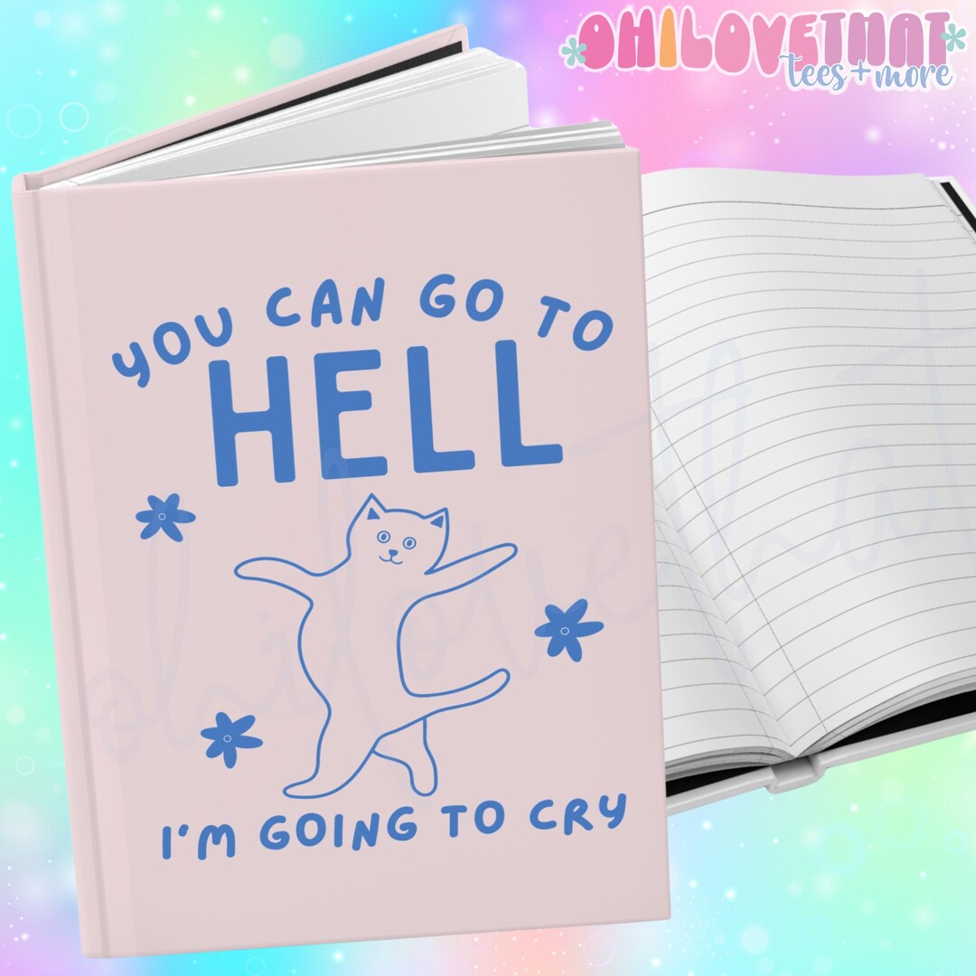 Anxiety Journal I Cry A Lot Funny Mental Health Notebook Therapy Notes ...