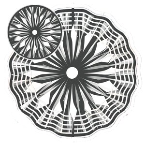 Wind Spinner Designs 10 inches. 2 Designes, one is colored red white and blue, Fathers Day