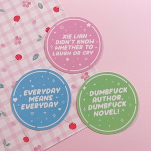Cute mxtx Stickers | TGCF SVSSS MDZS | Vinyl Matte Stickers | Stationery