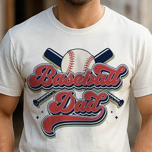 Retro Baseball Dad Png, Papa Shirt Design, Geschenk für Papa, Spieltag Shirt, Sport Papa Png, Vatertag Png, Baseball Png, Papa Leben Png