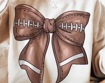 Coquette Football Png Shirt,  Football Bow Png,  Football Mom Png, Bow Football Png Sublimation, Game Day Football - Digital Download