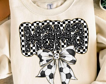 Retro Soccer Mama PNG, Soccer Mama png, Soccer Coquette Png, Game Day Soccer Bow PNG, Checkered Soccer Png, Soccer Mom Png