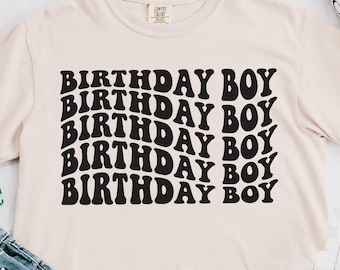 Birthday Boy Groovy png svg, Birthday Png Svg, Birthday Shirt Svg Png, Boys Birthday Boy Svg Png Digital Download