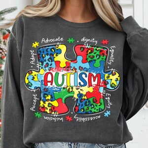 Autism Puzzle Piece PNG, Retro Autism Bow Design, Special Education Teacher Support, Neurodiversity Awareness PNG, &quot;I Will Not Change You&quot;