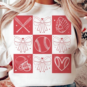 Retro Checkered Baseball Coquette PNG, Game Day Baseball PNG, Baseball Mom Png, Baseball Bow Png, Baseball Mama Shirt Design, Game Day Png