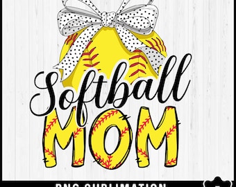 Retro Softball Mama PNG, Softball Mom Clipart, Coquette Bow Softball PNG, Sports Mama Design, Game Day Sublimation, Digital Download