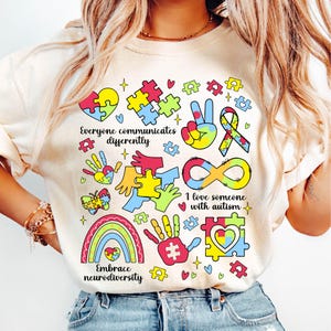 Everyone Communicates Differently Png, Autism Png, Autism Month png, Autism Mom Png, Autism shirt png, Speech Pathologist Png, Autism design