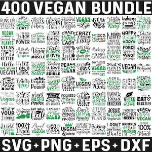 Vegan Svg Bundle, Vegan Png, Vegan Quote Svg, Funny Vegan designs, Vegan Motivation SVG, No Meat SVG
