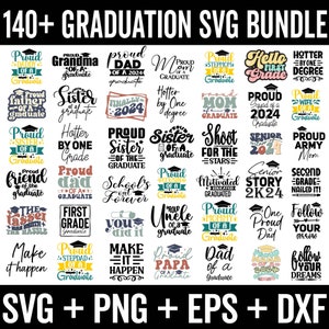 Graduation PNG SVG Bundle, Senior 2025 SVG bundle, Graduation svg, class of svg, Proud Mom of 2025 Graduate Png, Senior Class of 2025